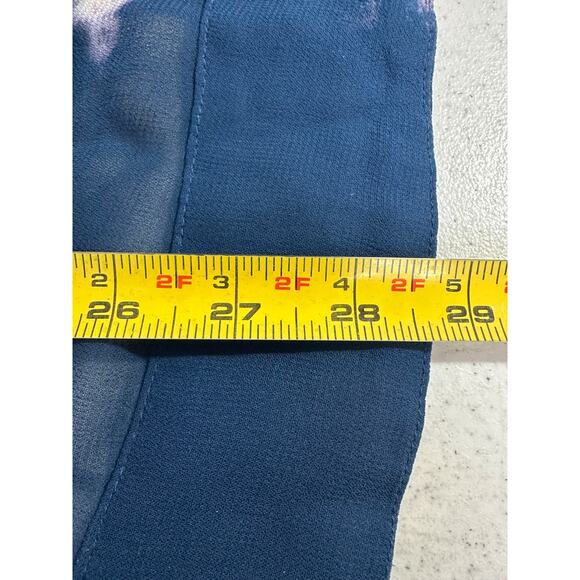 NEW Free People XS Tie Me Down Top Oversized Bohemian Tie Dye Sheer Lace A34 - Picture 8 of 8